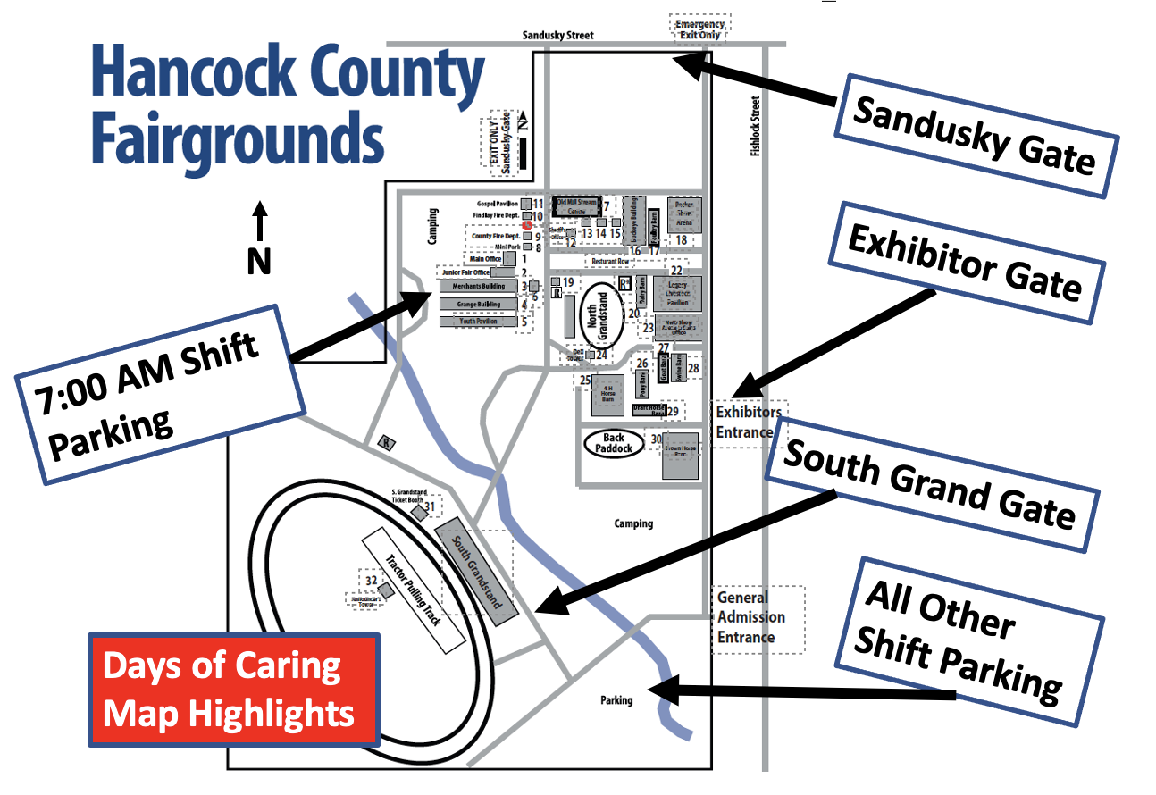 Gate Personnel Information Hancock County Fairgrounds